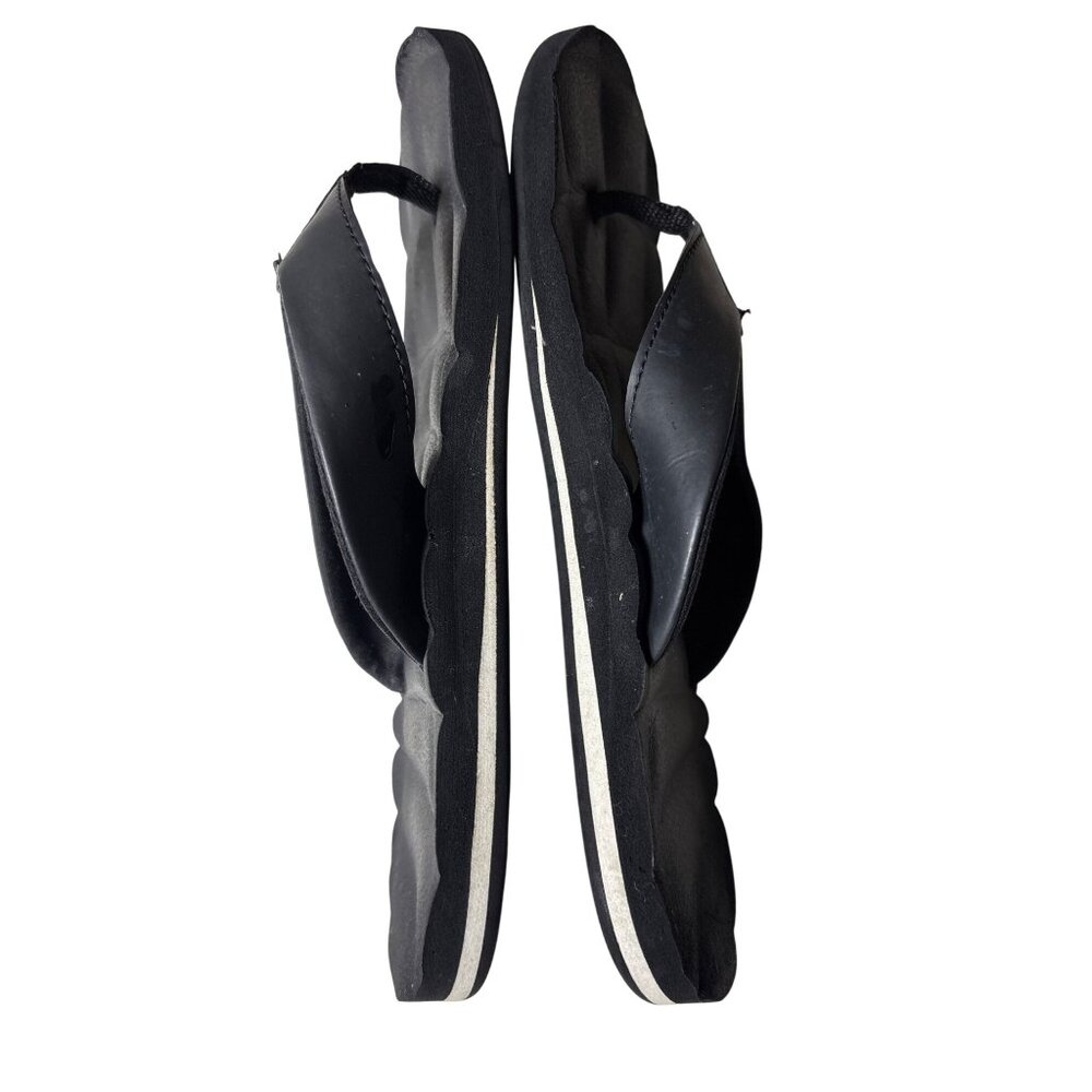 Zella Flip Flops Size 7 Black Lightweight‎ Gym Sandals Comfort Slides Beach - Picture 7 of 9